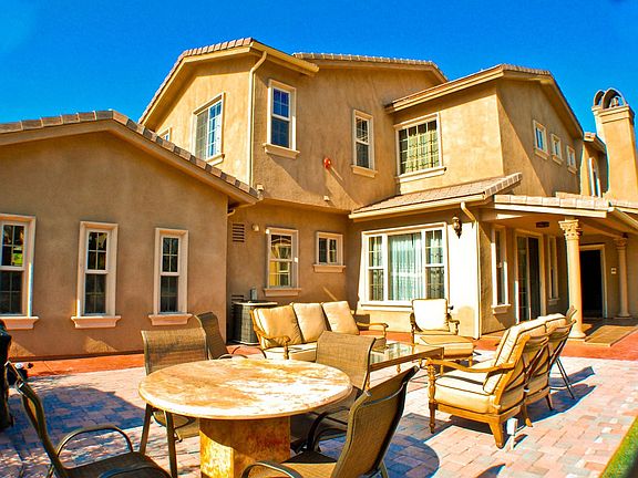 Part of the large patio