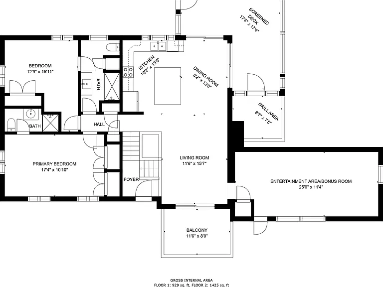 Main level floorplan