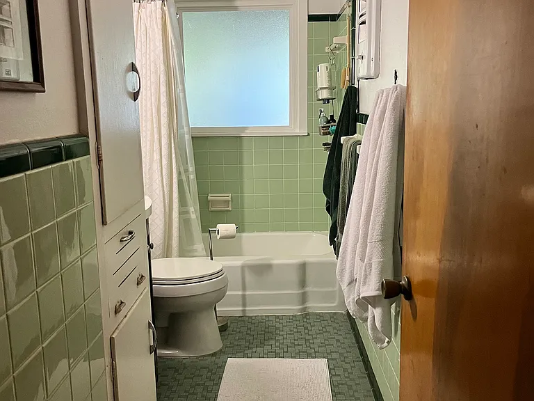 main bathroom; enter from hallway