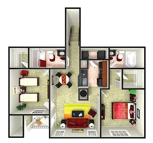 Floor plan B3
