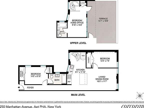 2nd image of 250 Manhattan Ave Penthouse A