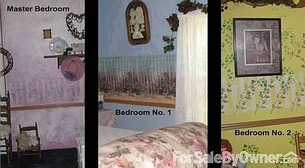Detailed painting on bedroom walls
						:
						A sample of the 3 bedrooms each beautifully detailed. Chair rails in bedrooms.