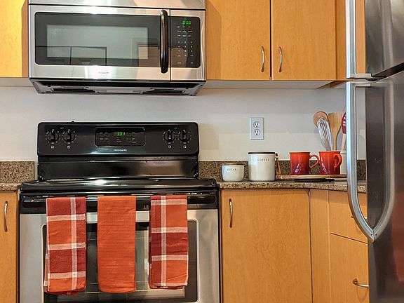 Generously sized kitchens