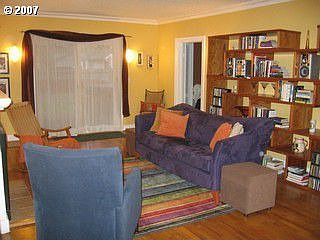 Living room with gas fireplace