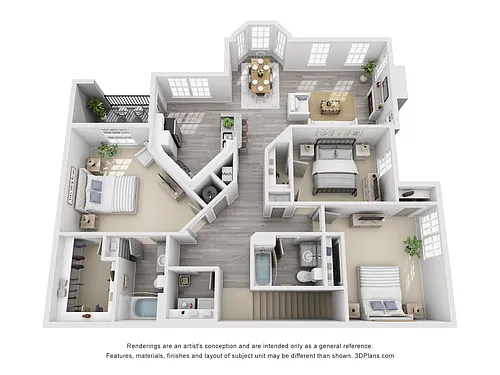 Floor plan The Bald Cypress Upper
