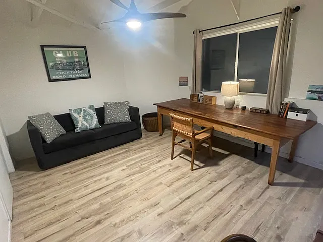 Large work/art studio/rec room with full bath