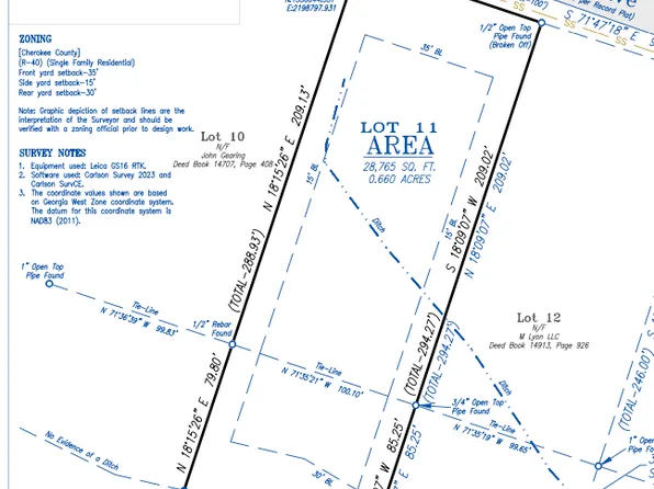 LOT 11 Belletta Dr, Canton, GA 30114