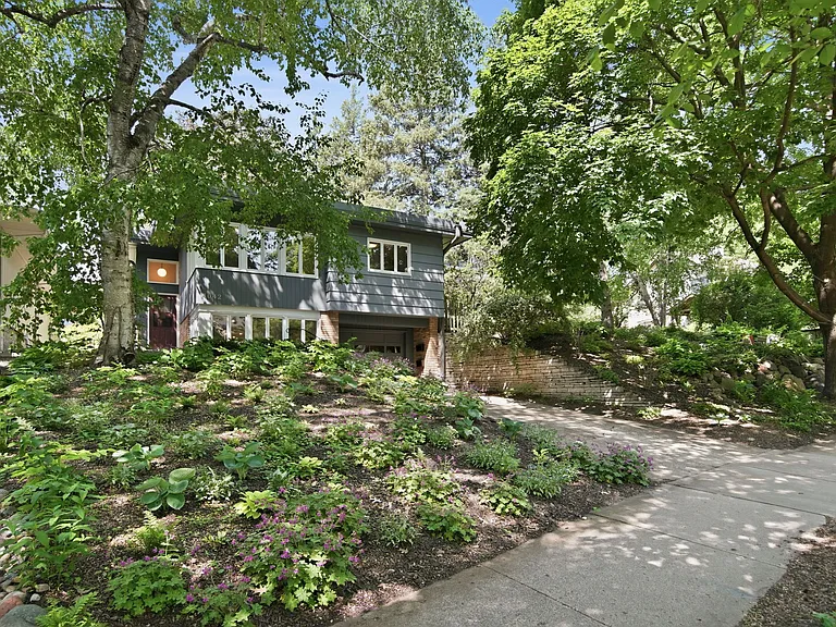 Newly remodeled Frank Lloyd Wright-inspired mid-century classic duplex home overlooking Lake Harriet and bandshell