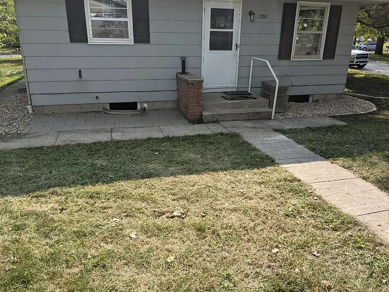Updated landscaping 2021 - grill pad/seating area added