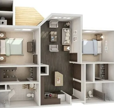 The Redwood- West 2 Bedroom/2 Bath The Redwood- West 2 Bedroom/2 Bath