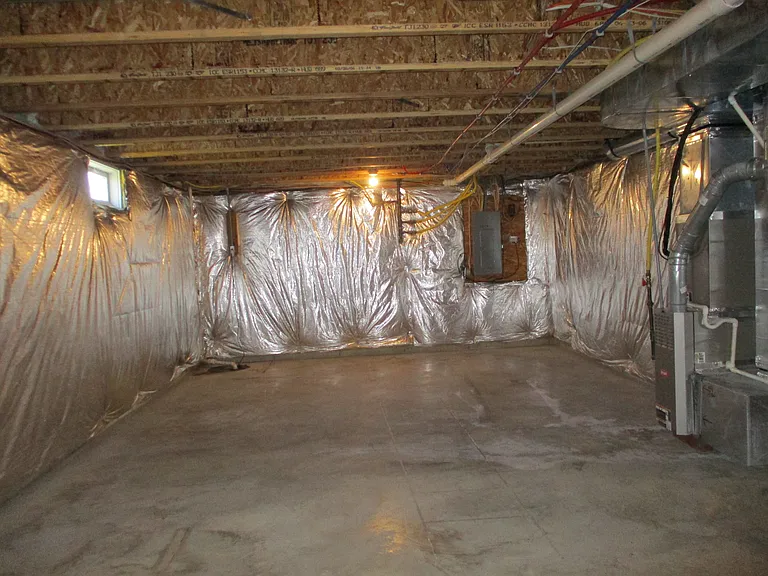 Unfinished Portion of Lower Level Offers Plenty of Storage