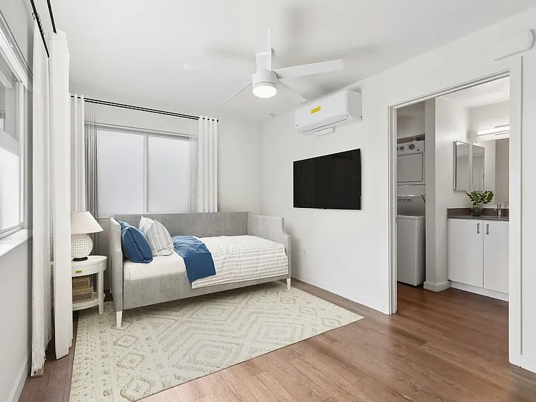 Classic Package II living area with hard surface flooring
