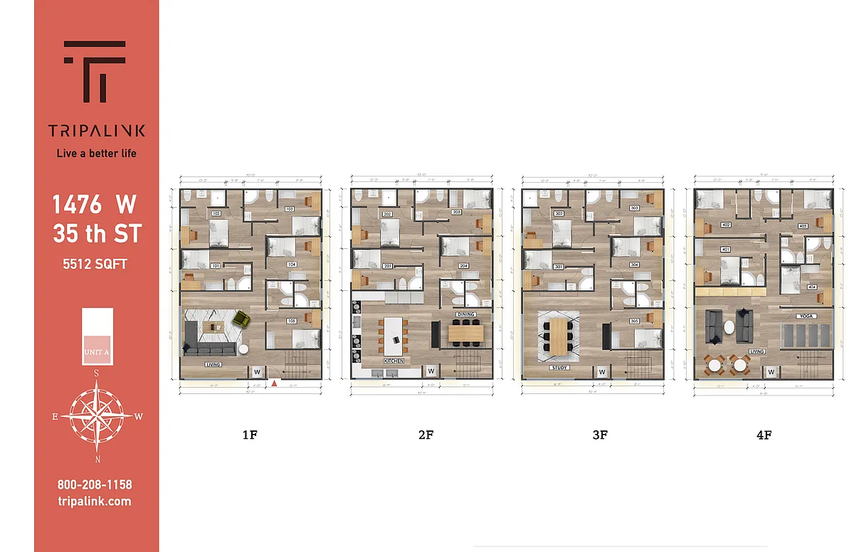 Floor plan 1476 W 35th St