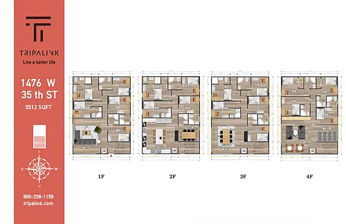 Floor plan 1476 W 35th St