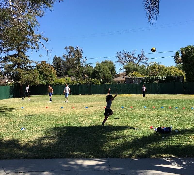 Private sports field for residents only.
