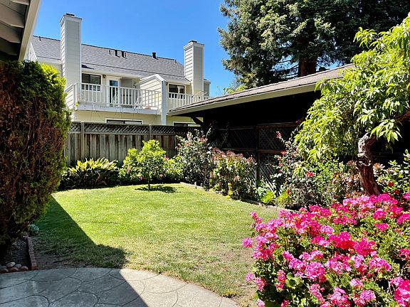 Front yard with fruit tree