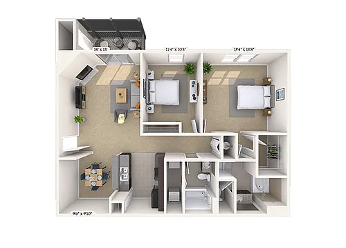 Floor plan Woodward