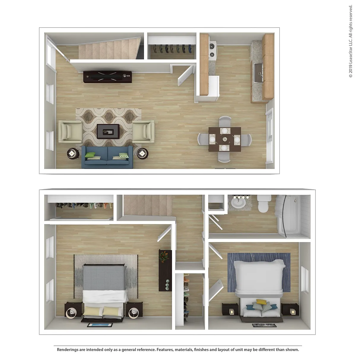 Floor plan Two Bedroom