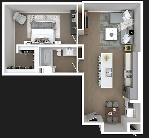 Floor plan 1/1 Corner 60 AMI