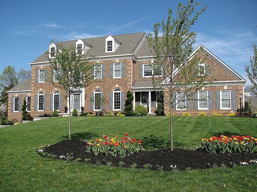 House in the spring.