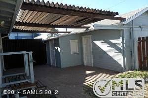 2 Back patio, storage, garage