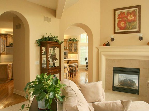 Living Room/FP/Architectural Arches