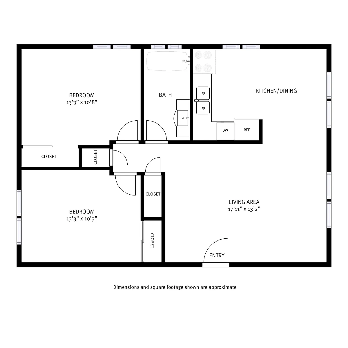 Floor plan South Majestic 2x1