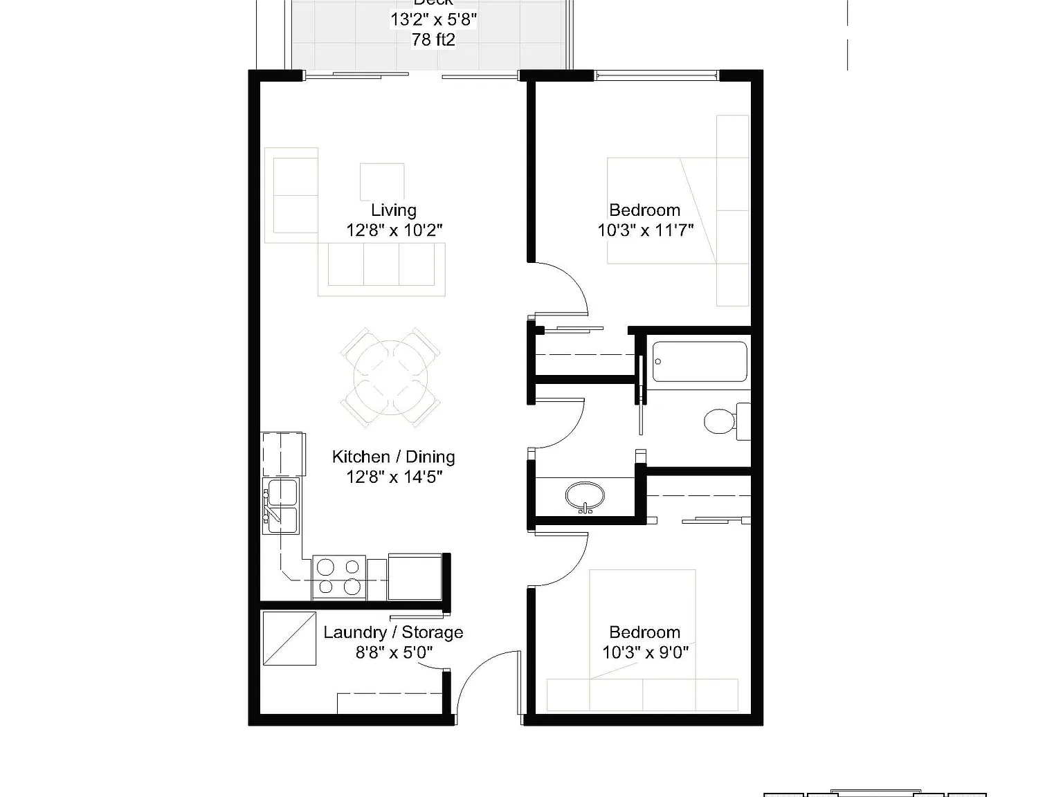 2 bed, 832 sqft, $2,150 — Photo 4