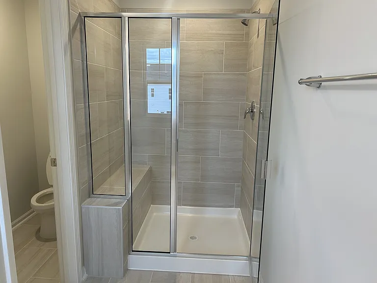 Master bedroom shower unit