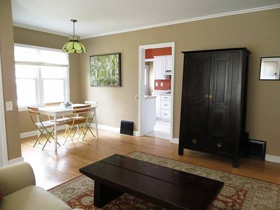 Large, bright living room