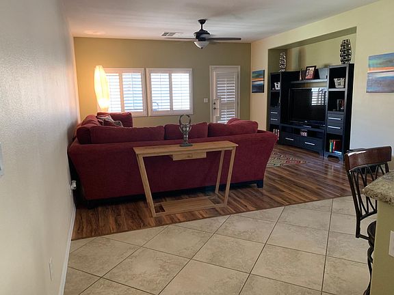 Family room view from kitchen
