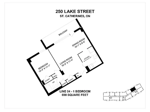 Floor plan 1 Bedroom