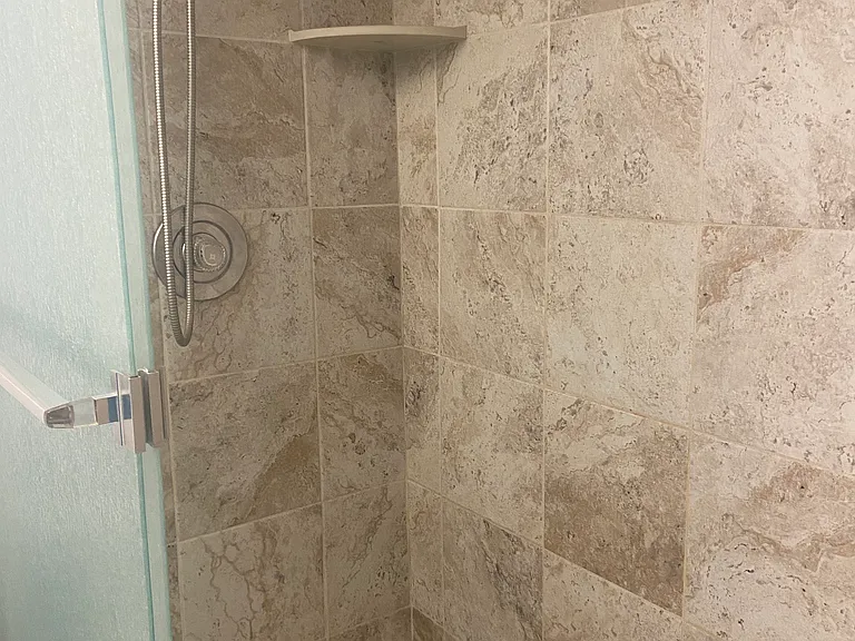 Master tiled shower