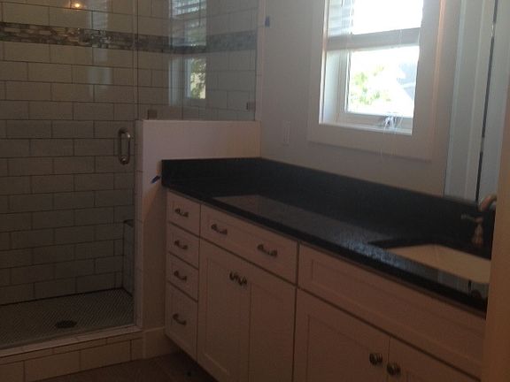 Master bath with two vanities