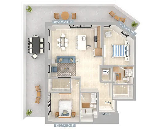 Floor plan B16