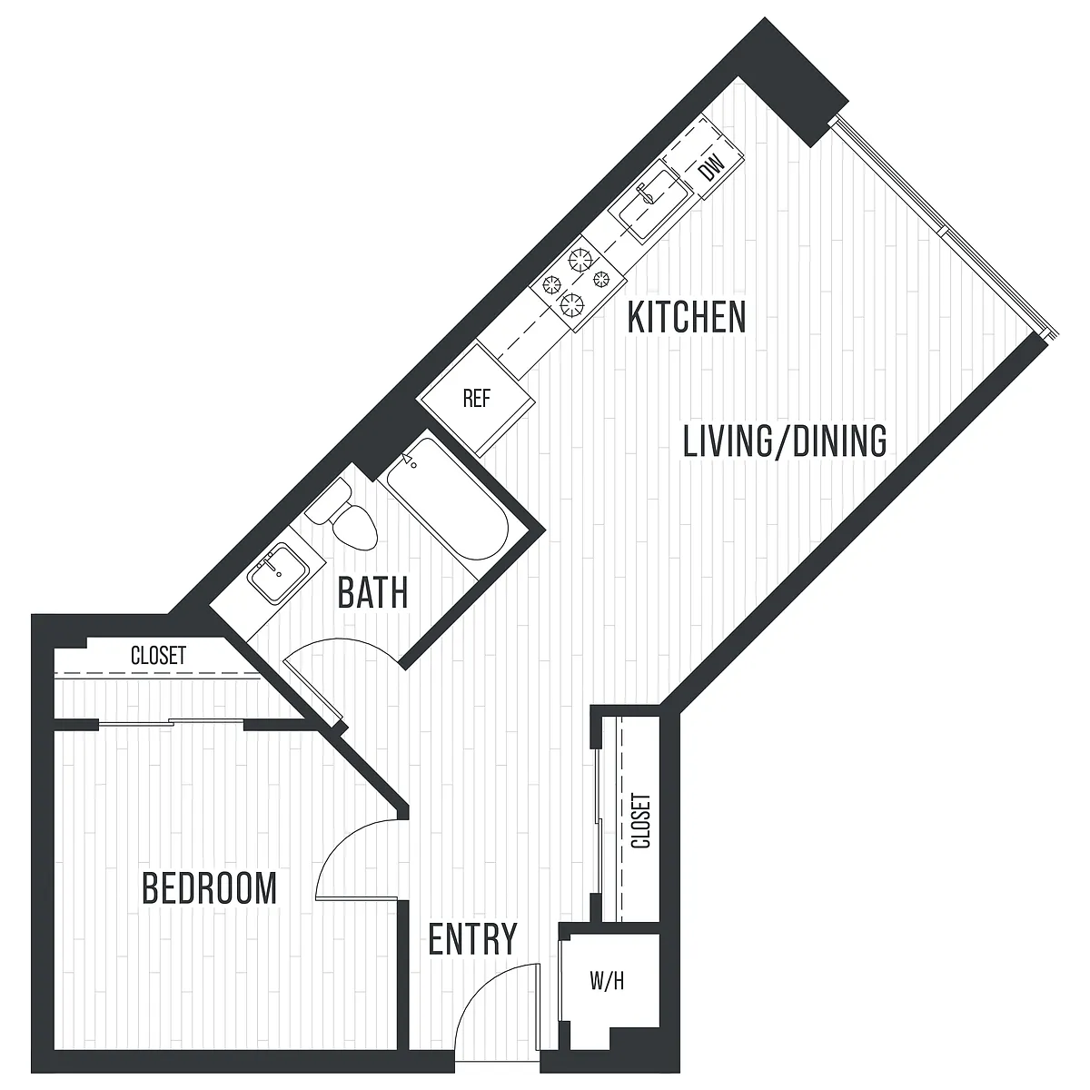 Floor plan Plan 1K