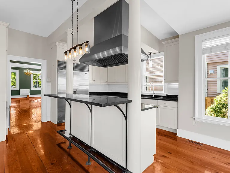Kitchen with Hood and Subzero Refrigerator
