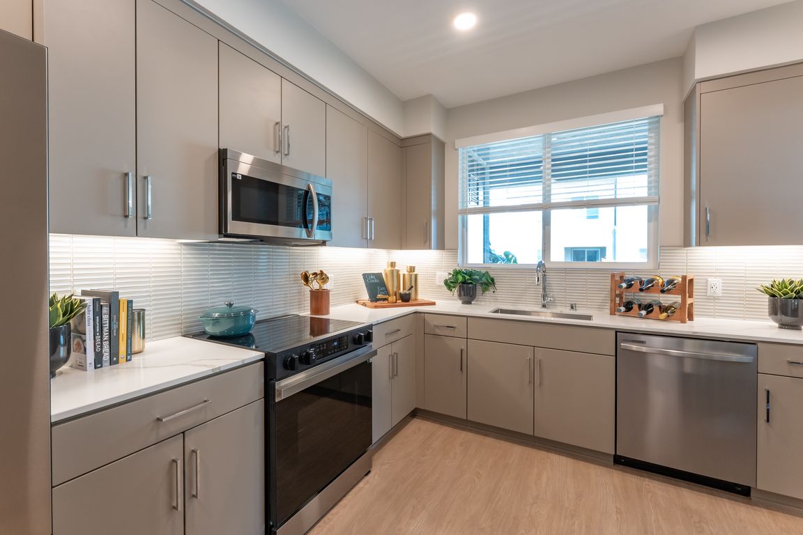 Kitchen and Living Room with Decor