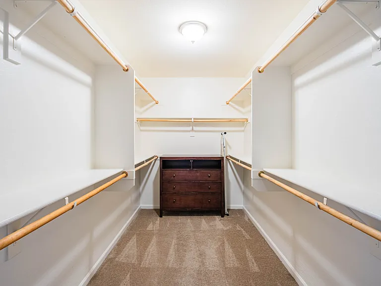 Master bedroom large walk-in closet