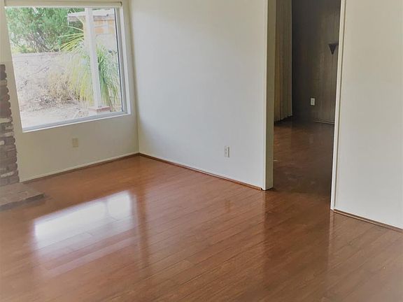 Living room looking into Den