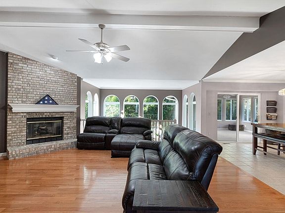 vaults, gas fire place, views of the atrium windows!!