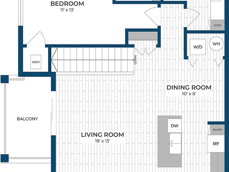 Floor Plan 1G | Seasons at Spring Street | Apartments in Mount Pleasant, WI Floor Plan 1G | Seasons at Spring Street | Apartments in Mount Pleasant, WI