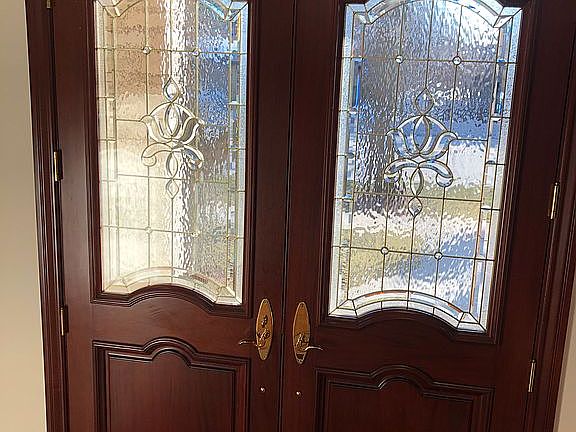 Mahogany front door