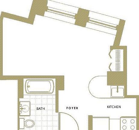 2nd image of 1 Wall Street Ct APT 1006