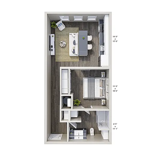 Floor plan Studio