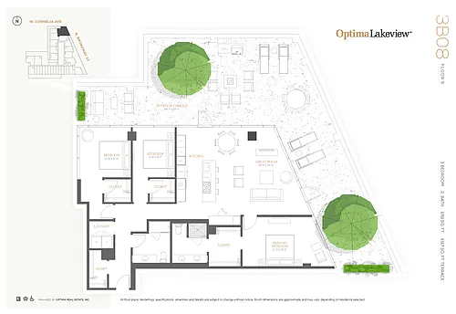 Floor plan 3B08