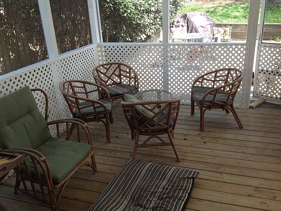 Screened in back porch