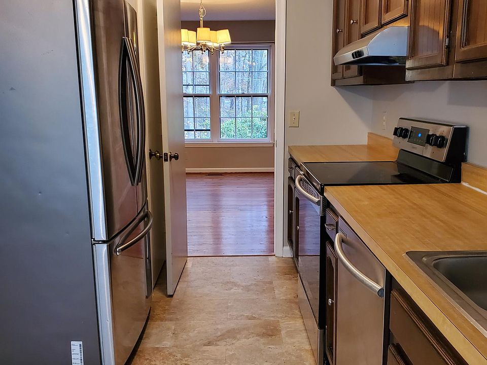Kitchen connects to dining room. Pantry to the left of the door.
