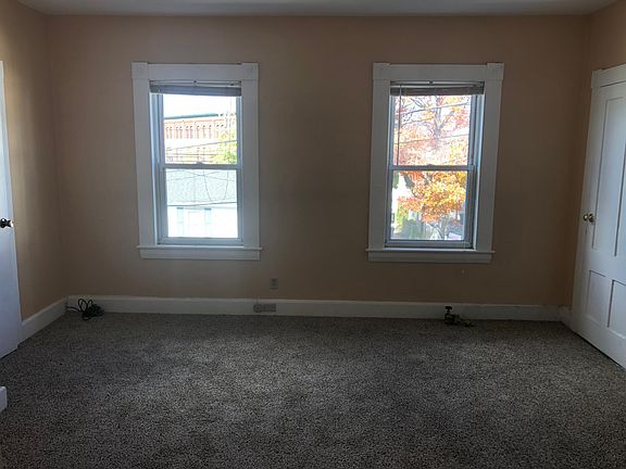 Living room with 2 closets
