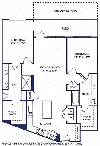 Floor plan Simmental with Fenced-in Yard